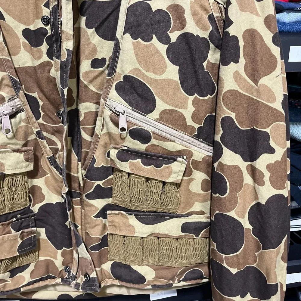 Vintage 90s Columbia Duck Camo Bomber Jacket Mens Large Full Zip Outdoor - Picture 4 of 15